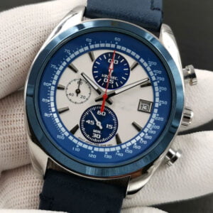 Vintage Blue Quartz Watch - Blue Case and Dial, Retro Style